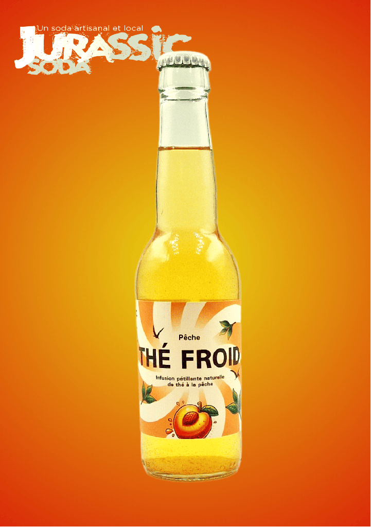 JURASSIC SODA | Thé froid pêche (24x33cl)