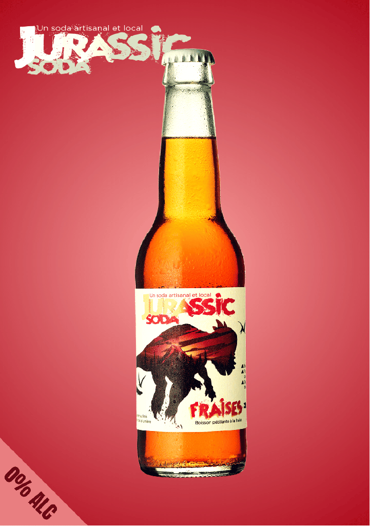 JURASSIC SODA | Fraise (24x33cl)