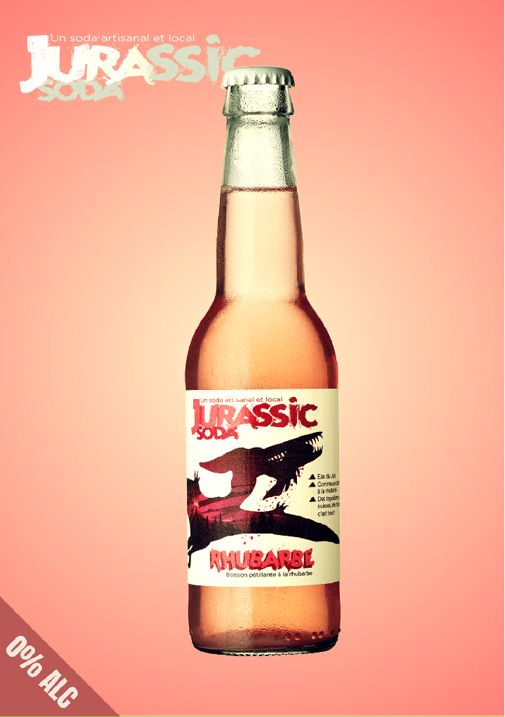 JURASSIC SODA | Rhubarbe (24x33cl)